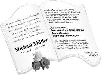 Traueranzeige von Michael Müller von Pasewalker Zeitung
